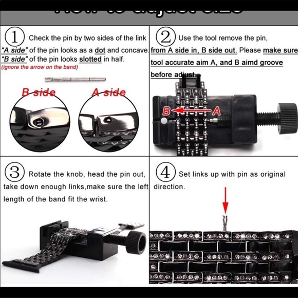 Apple Watch band silver crystals 38,40,42 or 44🆕 - Picture 3 of 3